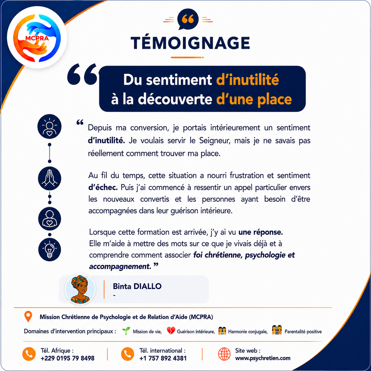 Avis en image — témoignage formation MCPRA 7
