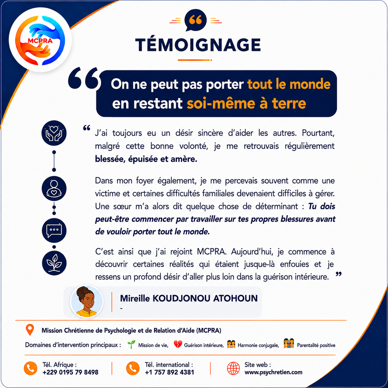 Avis en image — témoignage formation MCPRA 9