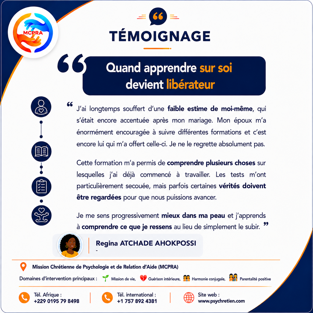 Avis en image — témoignage formation MCPRA 10