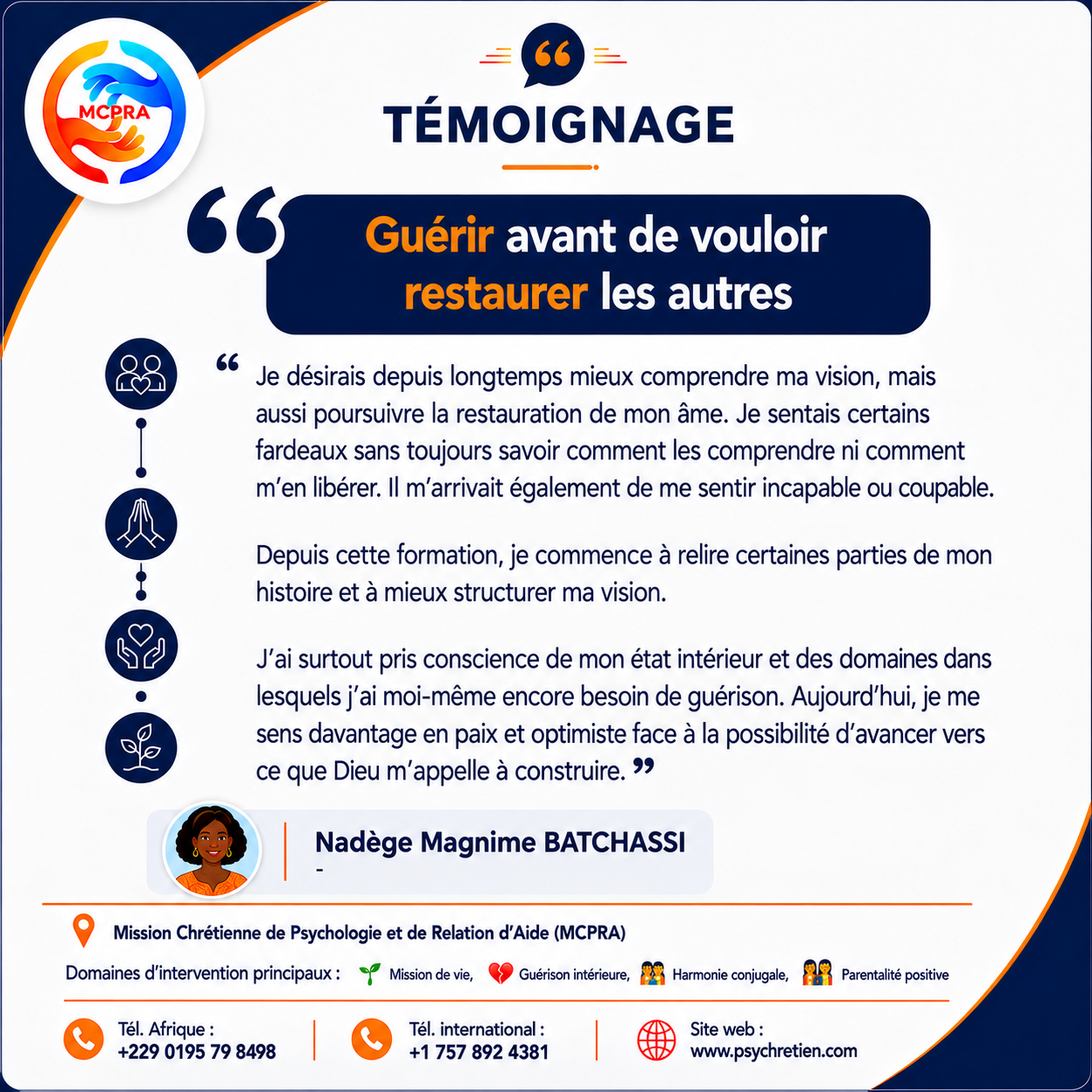 Avis en image — témoignage formation MCPRA 13