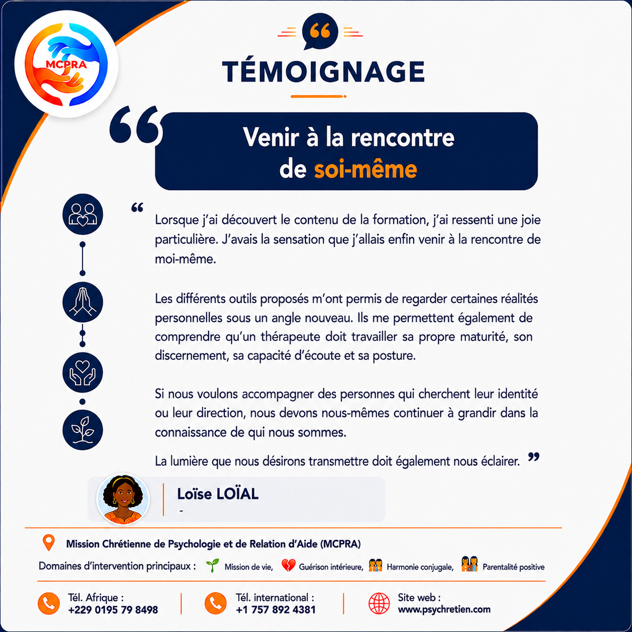 Avis en image — témoignage formation MCPRA 14
