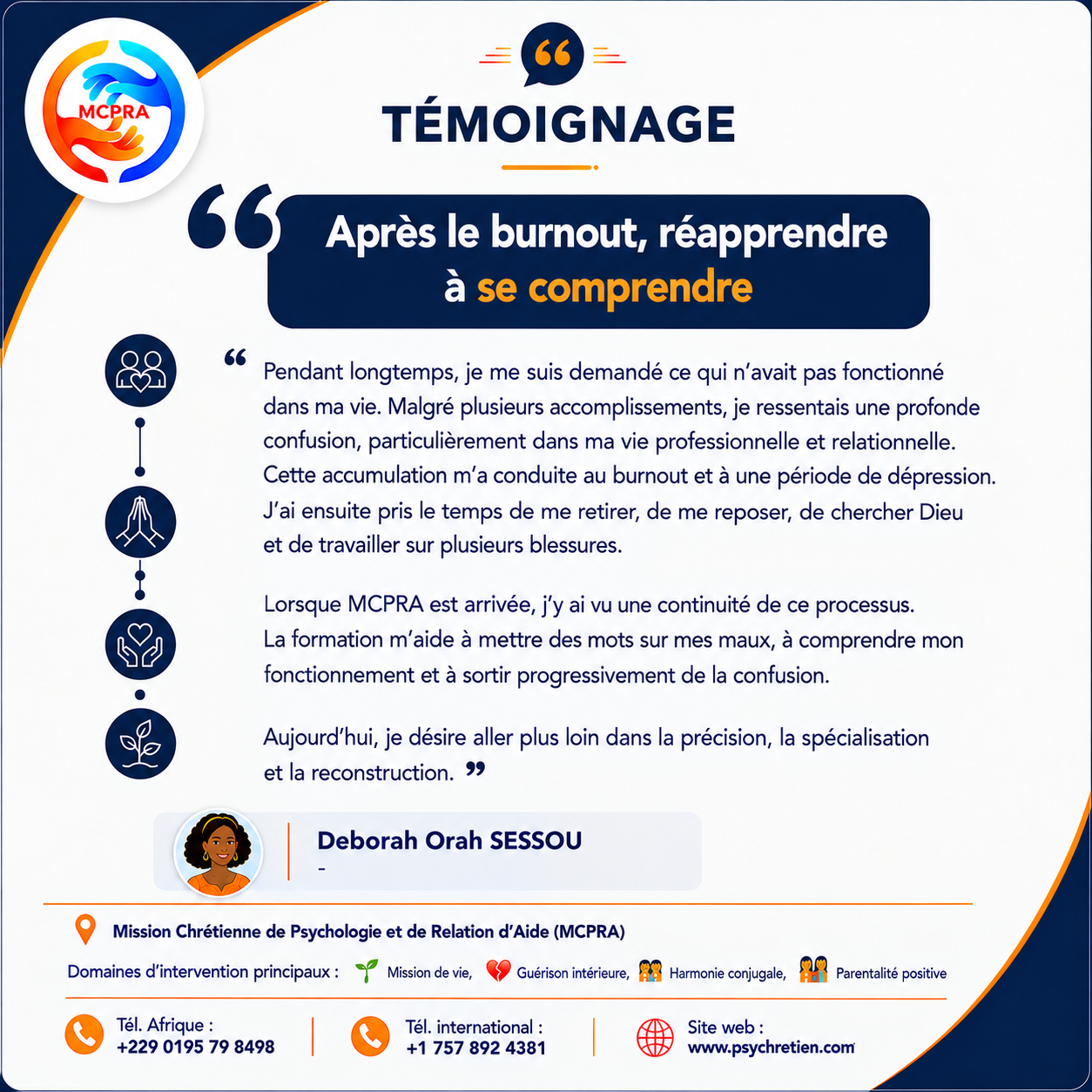 Avis en image — témoignage formation MCPRA 16