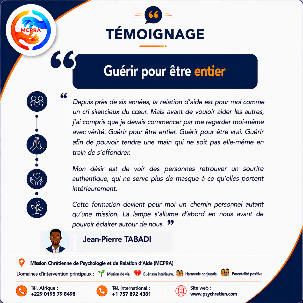 Avis en image — témoignage formation MCPRA 23