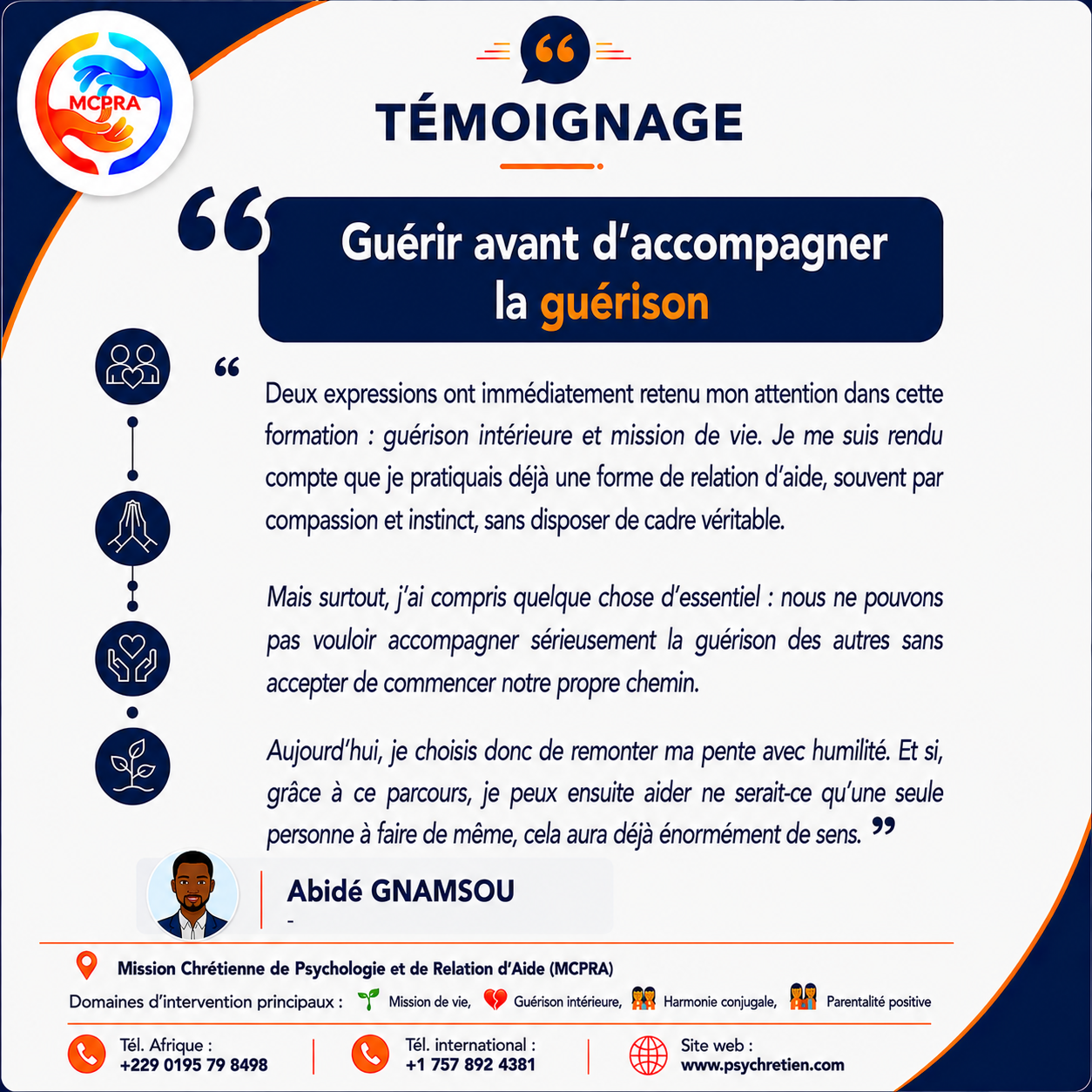 Avis en image — témoignage formation MCPRA 24