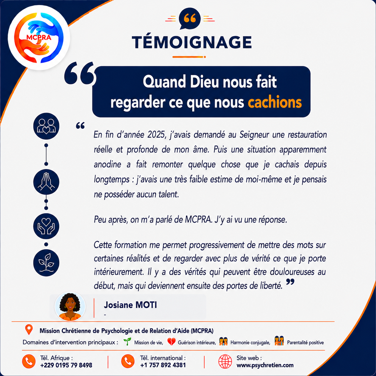 Avis en image — témoignage formation MCPRA 25