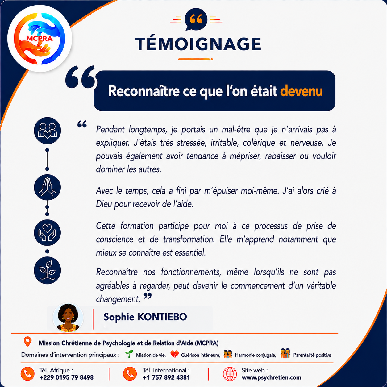 Avis en image — témoignage formation MCPRA 27