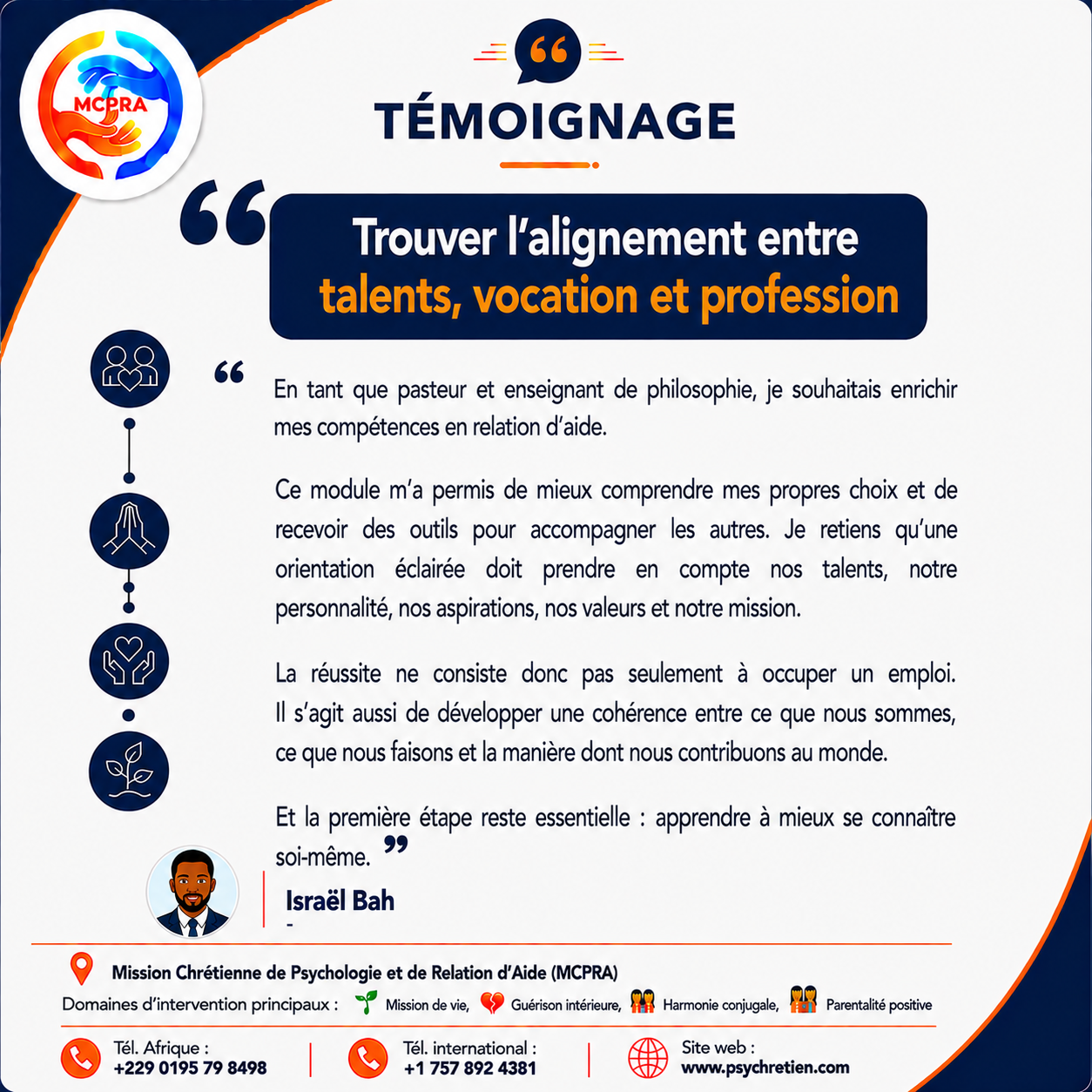 Avis en image — témoignage accompagnement MCPRA 14