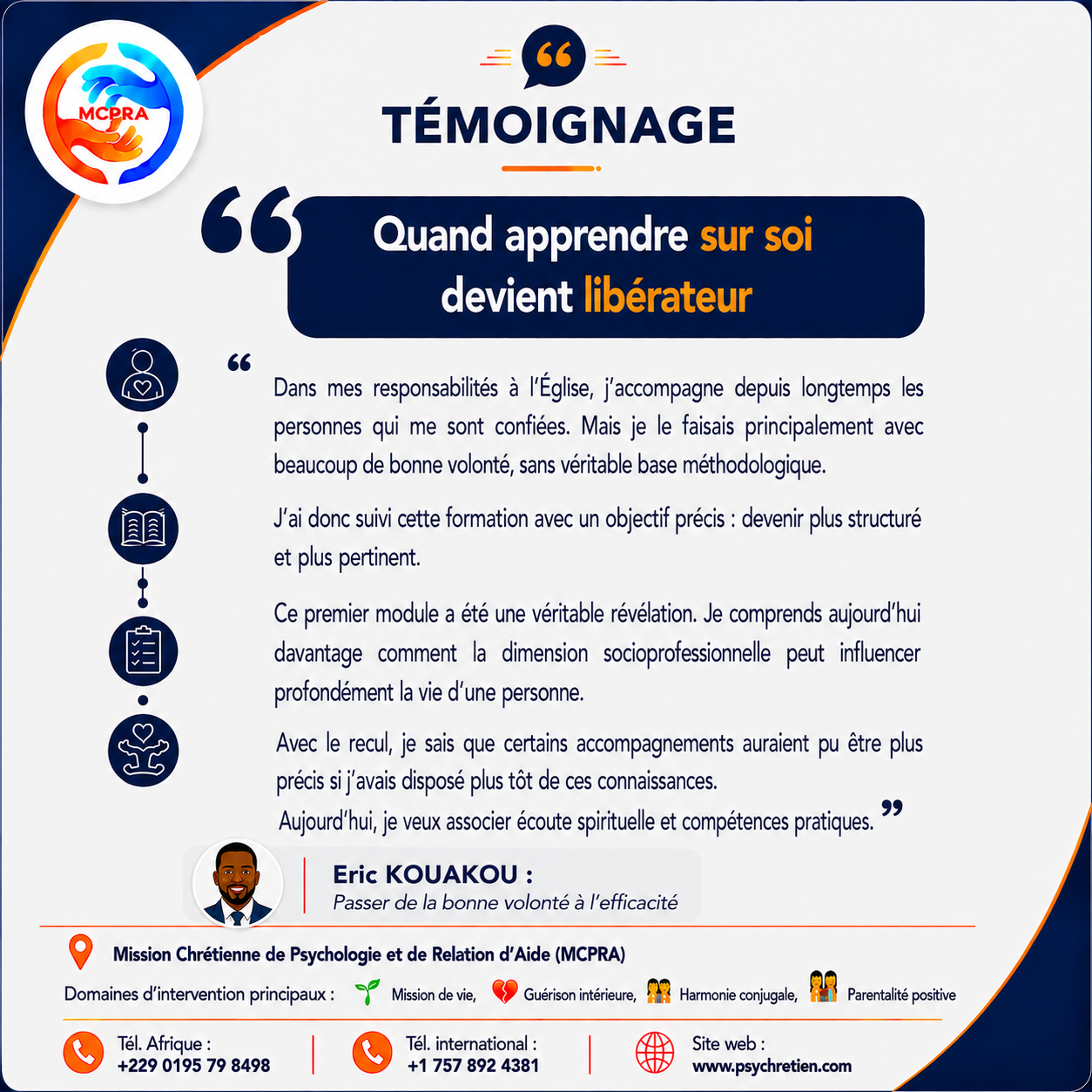 Avis en image — témoignage accompagnement MCPRA 39
