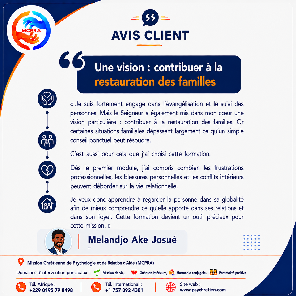 Avis en image — témoignage événement MCPRA 1