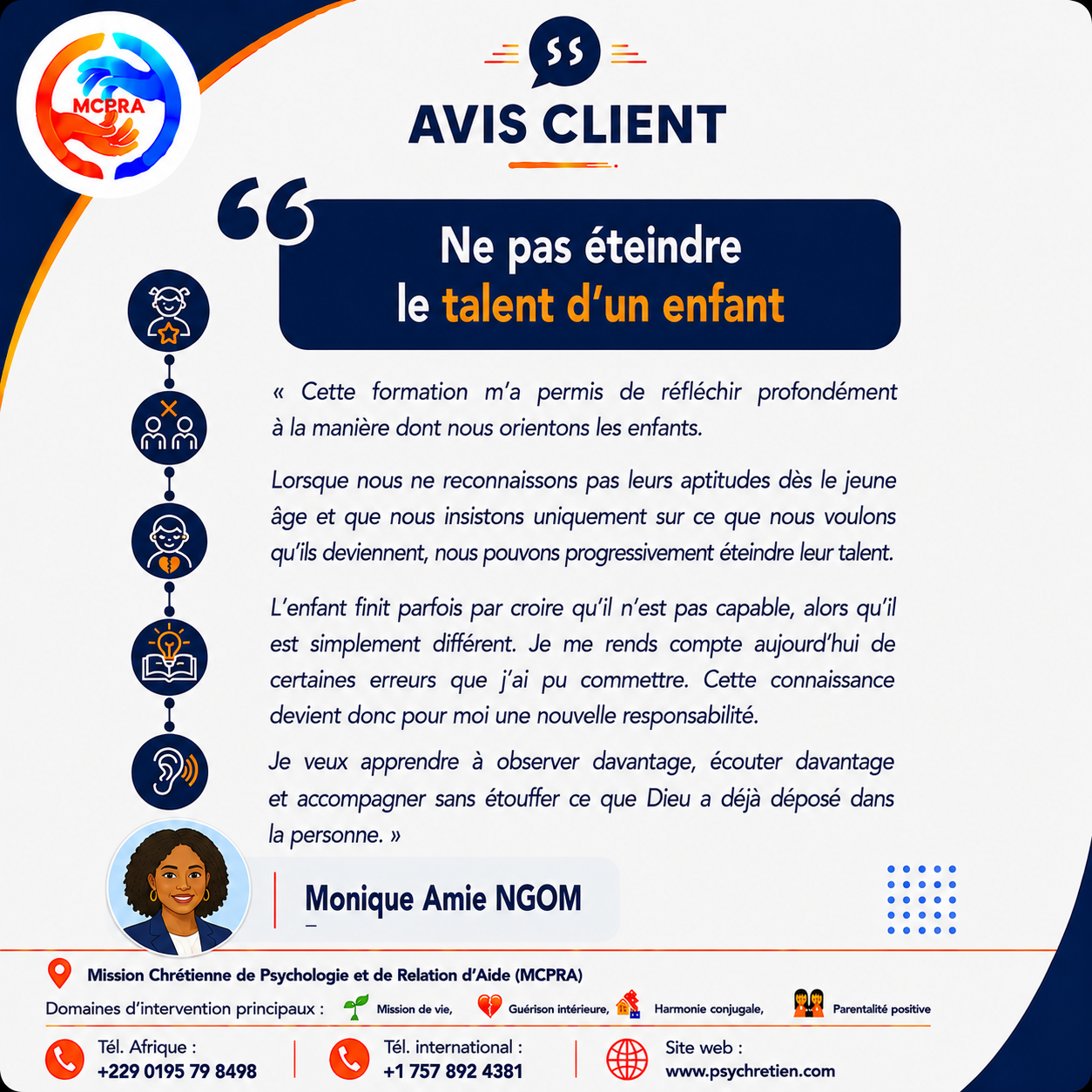 Avis en image — témoignage parentalité positive MCPRA 5