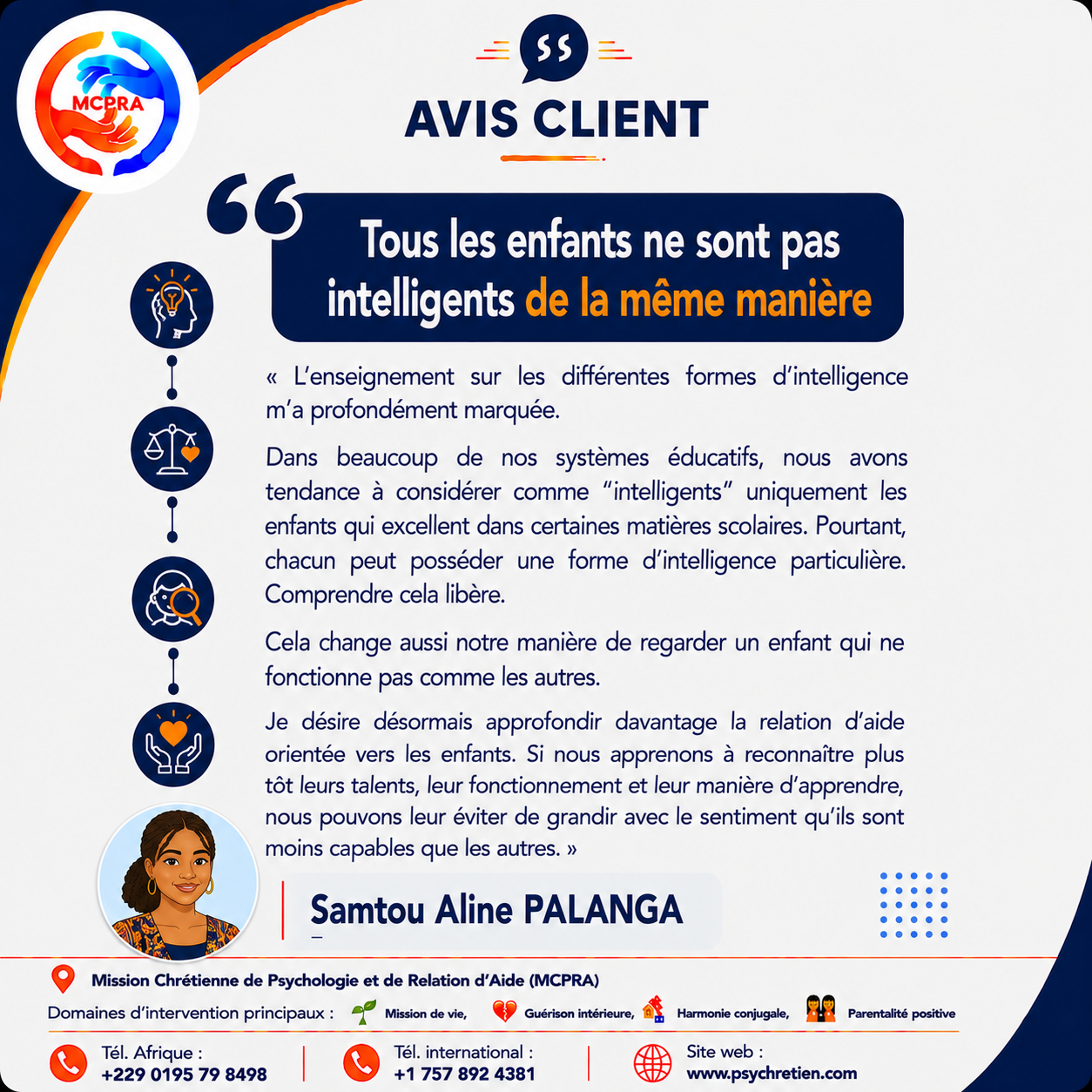 Avis en image — témoignage parentalité positive MCPRA 6