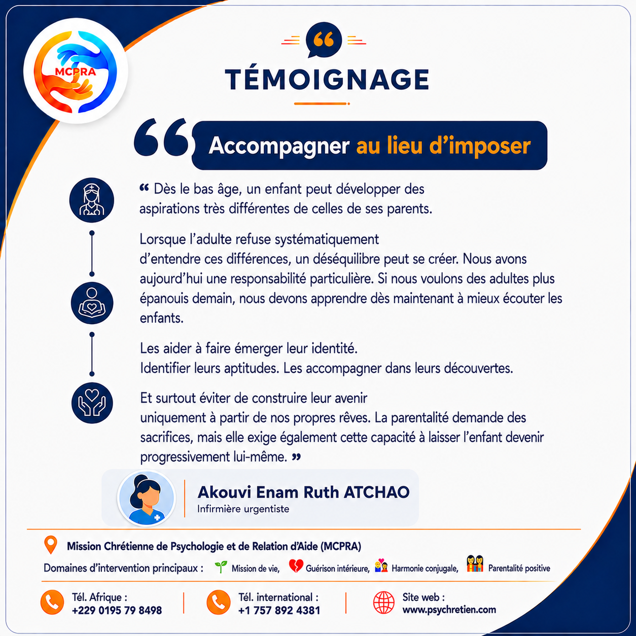 Avis en image — témoignage parentalité positive MCPRA 13